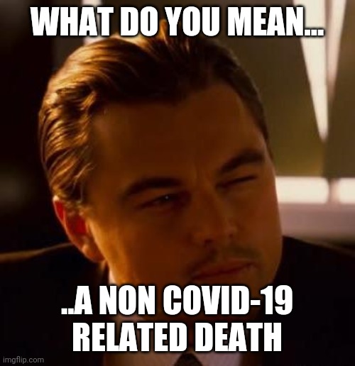 Curious  | WHAT DO YOU MEAN... ..A NON COVID-19 RELATED DEATH | image tagged in curious | made w/ Imgflip meme maker