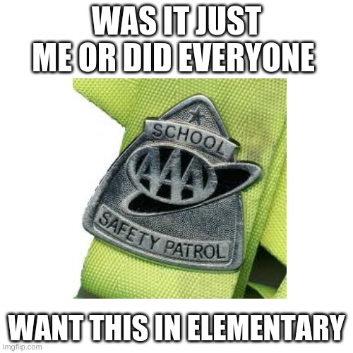 safety | WAS IT JUST ME OR DID EVERYONE; WANT THIS IN ELEMENTARY | image tagged in safety | made w/ Imgflip meme maker