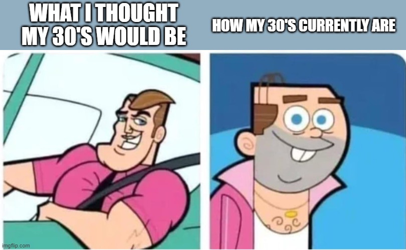 30s are not what was expected | WHAT I THOUGHT MY 30'S WOULD BE; HOW MY 30'S CURRENTLY ARE | image tagged in getting older,expectation vs reality | made w/ Imgflip meme maker