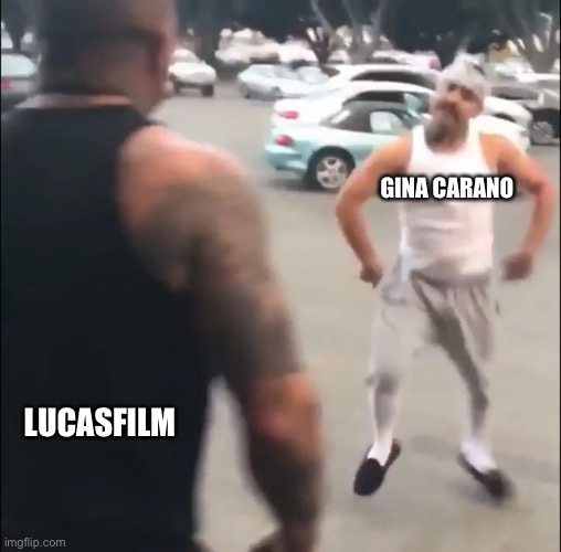 Gina Carano | GINA CARANO; LUCASFILM | image tagged in the mandalorian | made w/ Imgflip meme maker