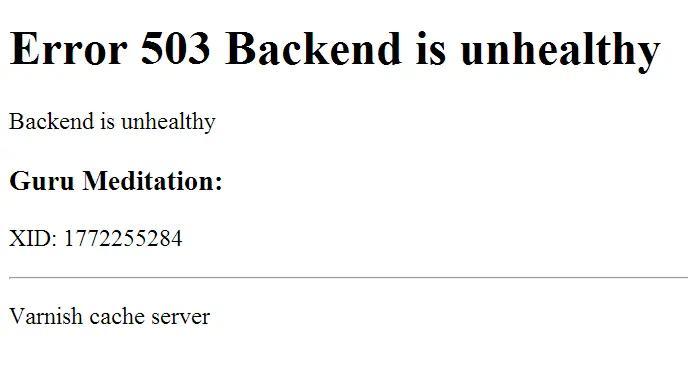 Backend is unhealthy! Blank Meme Template