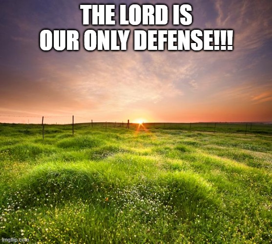 Ask him for guidance <3 | THE LORD IS OUR ONLY DEFENSE!!! | image tagged in landscapemaymay | made w/ Imgflip meme maker