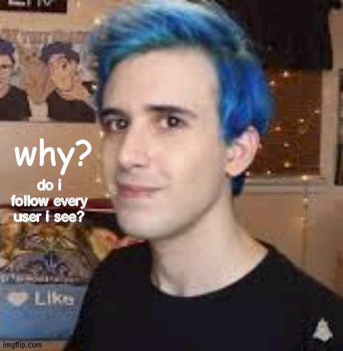why? | do i follow every user i see? | image tagged in why | made w/ Imgflip meme maker