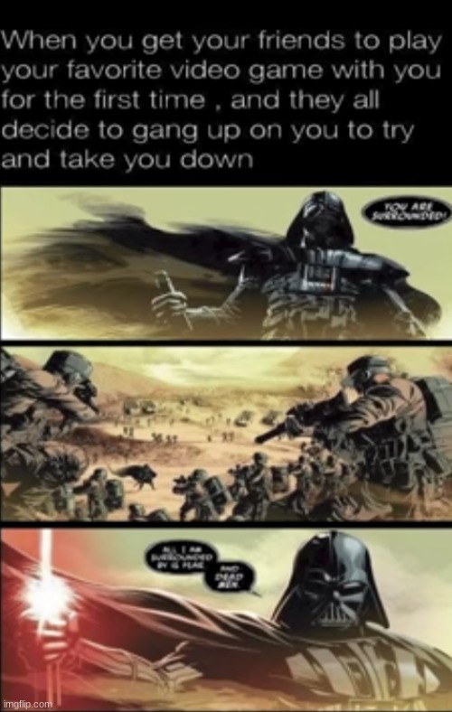 I already forgot which comic this came from but I saw this on Memenade DarkMode | image tagged in memenade,star wars,darth vader,roasted | made w/ Imgflip meme maker
