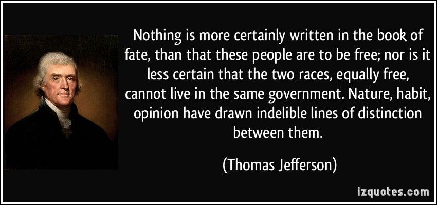 Thomas Jefferson quote slavery Blank Meme Template