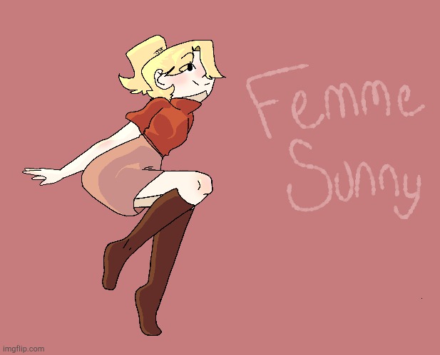 90s femme sunny | made w/ Imgflip meme maker