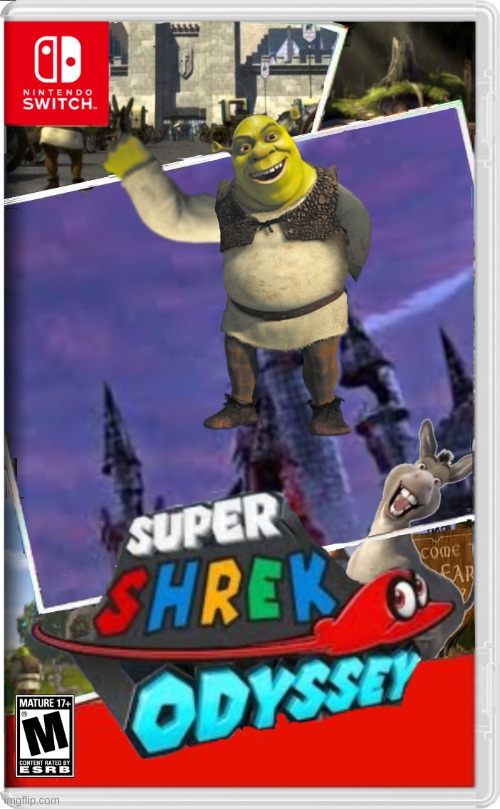 a worthy addition to the shrek games | image tagged in memes,funny,shrek,nintendo switch,lol | made w/ Imgflip meme maker