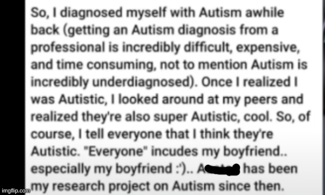 As an autistic person (low on the spectrum, but I still am), I take great offence from this. | made w/ Imgflip meme maker