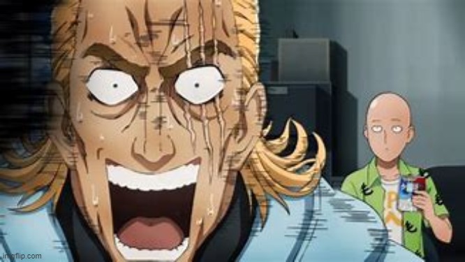 New anime template | image tagged in shocked/scared king | made w/ Imgflip meme maker