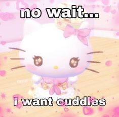 no wait i want cuddles Blank Meme Template