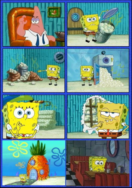 Spongebob HMMM (give up) Blank Meme Template