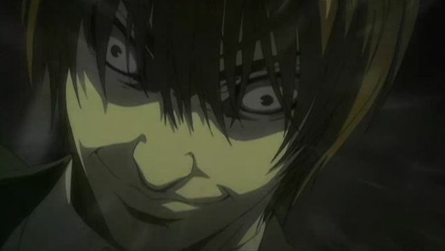 High Quality Death Note Light Yagami Kira crazy face Blank Meme Template