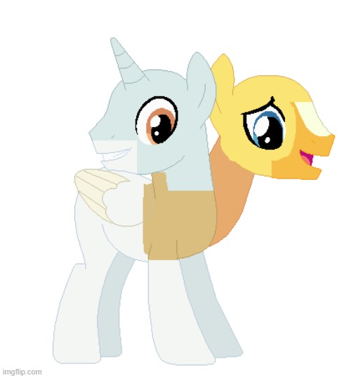 Probably the first pony to feature conjoined twins. I'm kind of proud of my progress so far. | image tagged in my little pony,twins | made w/ Imgflip meme maker