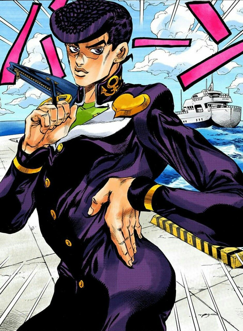 High Quality Josuke pose manga Blank Meme Template