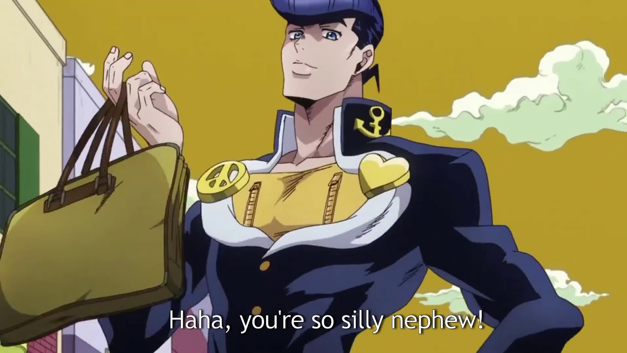 Josuke You're so silly nephew! Blank Meme Template