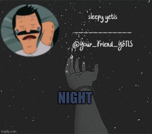 ya | NIGHT | image tagged in nighttime yetis | made w/ Imgflip meme maker