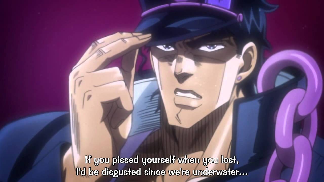 High Quality Jotaro Kujo If you pissed yourself when you lost Blank Meme Template