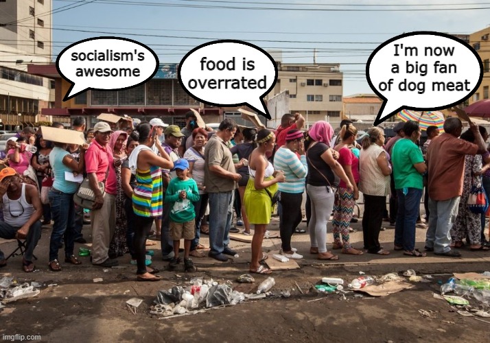 socialism's awesome food is overrated I'm now a big fan of dog meat | made w/ Imgflip meme maker