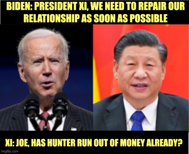 Biden/Xi phone call | image tagged in phone call | made w/ Imgflip meme maker