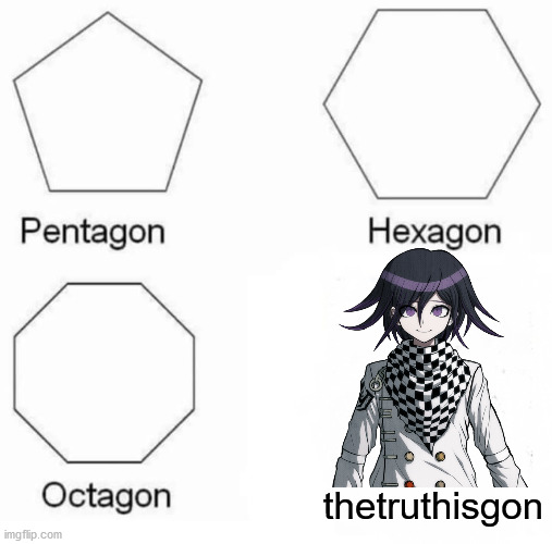 We all know | thetruthisgon | image tagged in memes,pentagon hexagon octagon,danganronpa | made w/ Imgflip meme maker