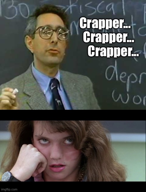 Crapper...
   Crapper...
       Crapper... | made w/ Imgflip meme maker
