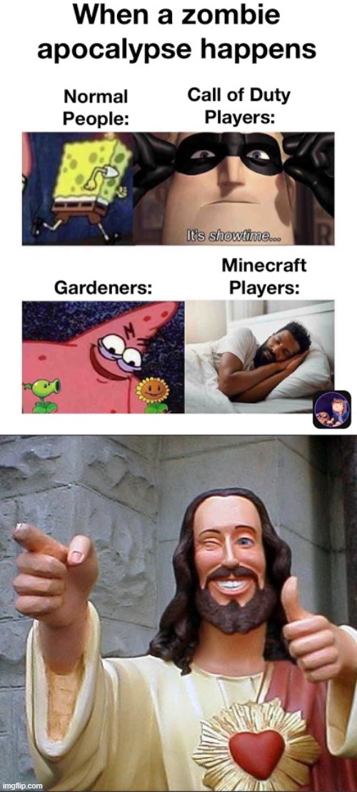 image tagged in memes,buddy christ | made w/ Imgflip meme maker