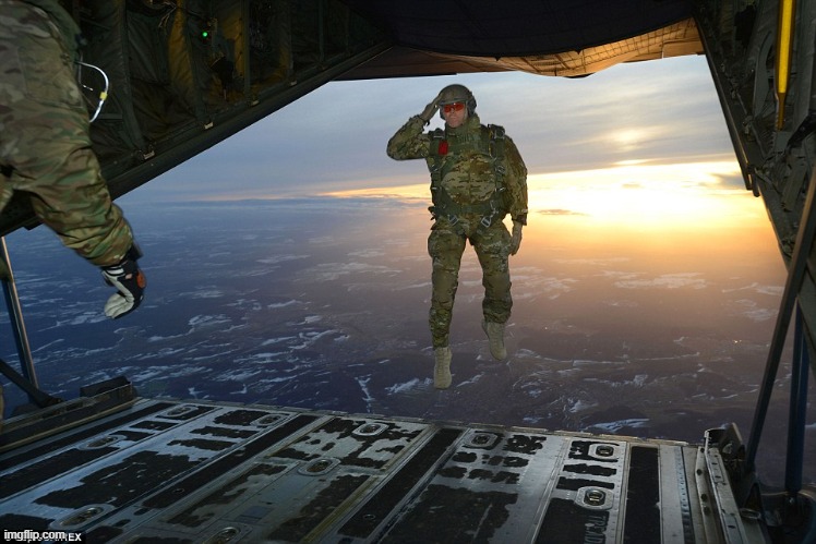 Paratrooper | image tagged in paratrooper | made w/ Imgflip meme maker