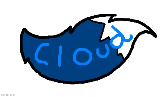 High Quality Cloud's watermark Blank Meme Template