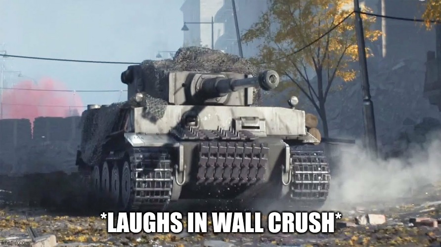 Tiger 237 | *LAUGHS IN WALL CRUSH* | image tagged in tiger 237 | made w/ Imgflip meme maker