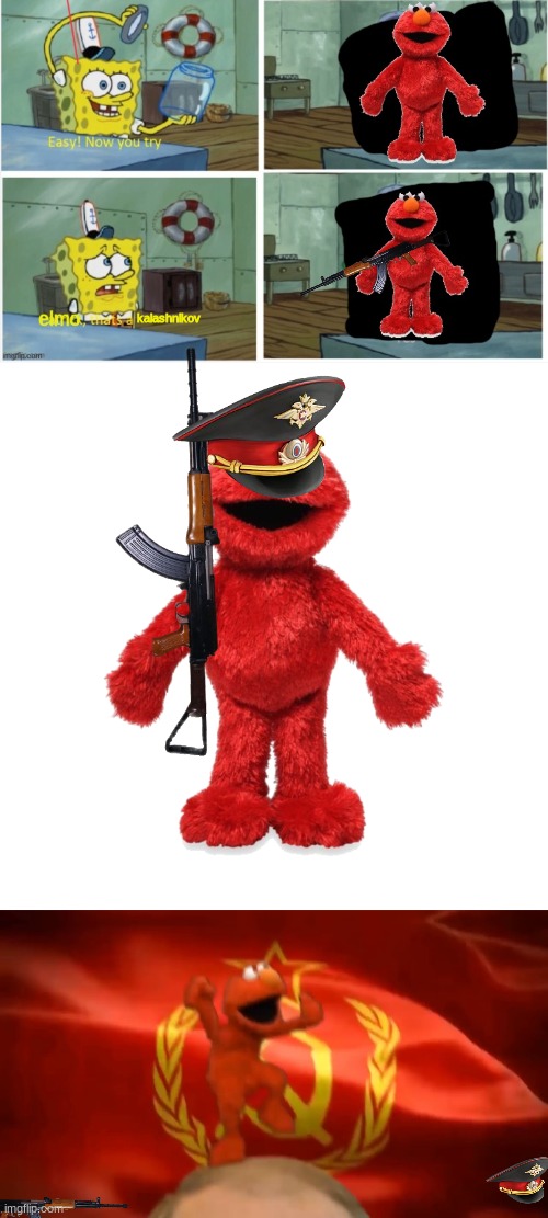 kalashnikov | image tagged in elmo thats a x,elmo | made w/ Imgflip meme maker