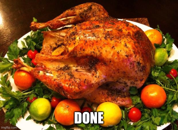 Roasted turkey | DONE | image tagged in roasted turkey | made w/ Imgflip meme maker