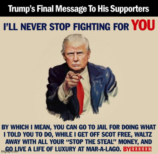 Suckers | image tagged in donald trump,grifter,suckers,losers,money | made w/ Imgflip meme maker