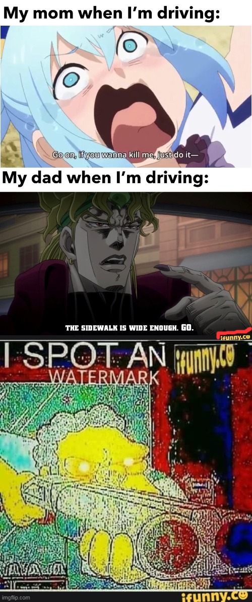 Found one, get it down | image tagged in i spot an ifunny watermark,anime,shoot | made w/ Imgflip meme maker
