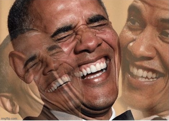 Pres. Obama laughing | image tagged in pres obama laughing | made w/ Imgflip meme maker