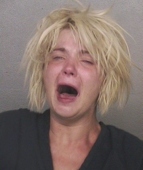 Drunk Mugshot Crying Tracy Mabb TOP Blank Meme Template