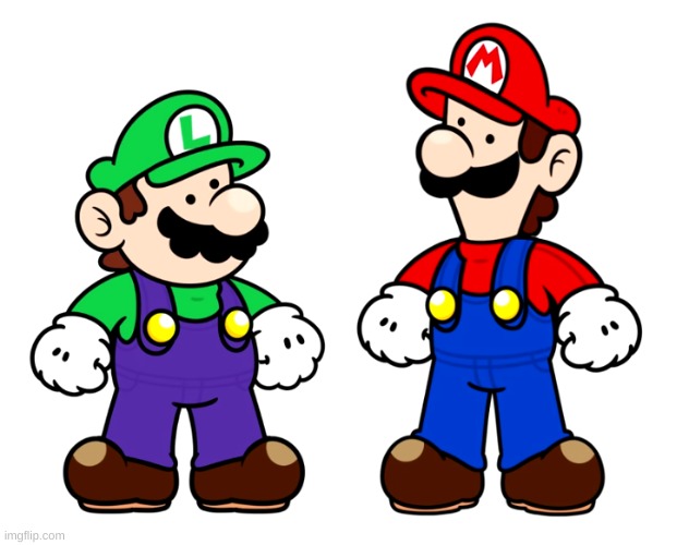 why are they wearing each other's clo- | image tagged in memes,funny,mario,luigi,wtf,idk | made w/ Imgflip meme maker