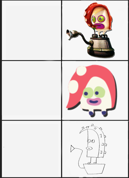 Octarian good cute bad Blank Meme Template