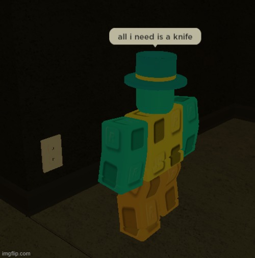 Hmmm yes, knife outlet | image tagged in cursed image,cursed roblox image,roblox,memes,original meme,dark humor | made w/ Imgflip meme maker