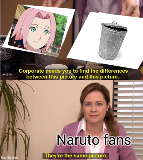 They're The Same Picture Meme |  Naruto fans | image tagged in memes,they're the same picture | made w/ Imgflip meme maker