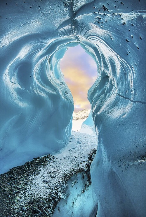 Ice Cave in Alaska's Matanuska Glacier. Photo credit: Craig Bill | image tagged in awesome,pics,photography | made w/ Imgflip meme maker