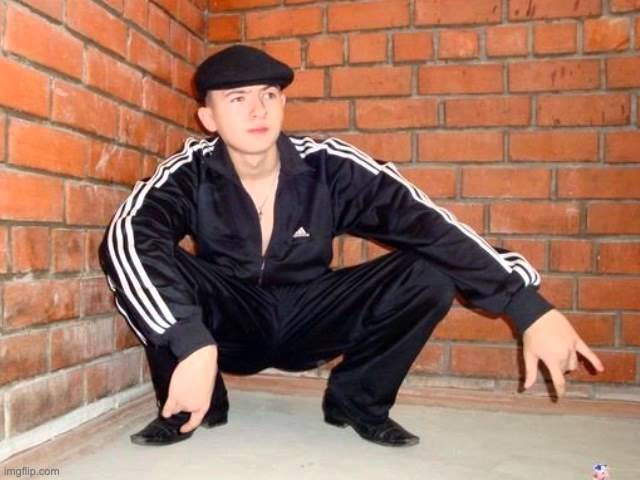 image tagged in slav squat | made w/ Imgflip meme maker