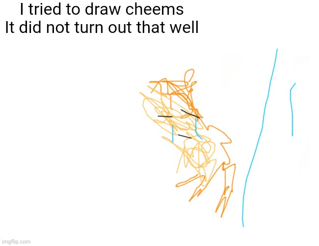 Buff Doge vs. Cheems Meme | I tried to draw cheems
It did not turn out that well | image tagged in memes,buff doge vs cheems | made w/ Imgflip meme maker