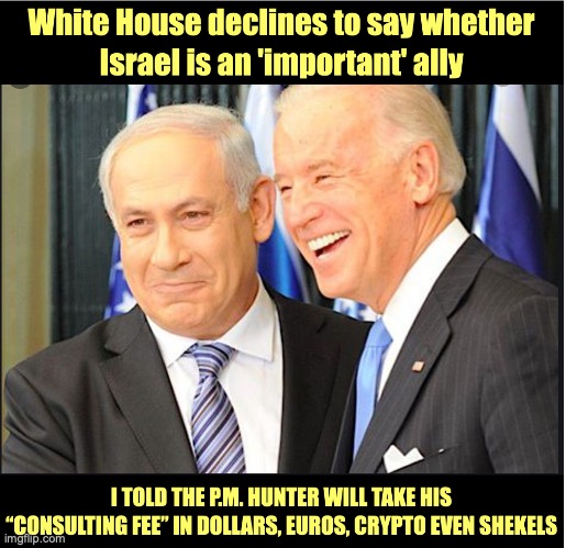 Israel is an ally, depends | image tagged in joe biden | made w/ Imgflip meme maker