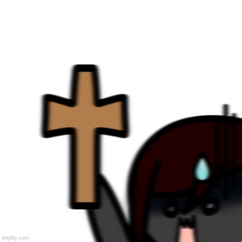 Ryuichi holding cross | image tagged in ryuichi holding cross | made w/ Imgflip meme maker