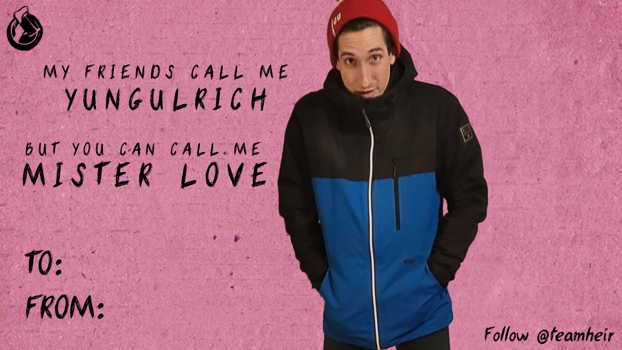 High Quality Mister Love Valentine Blank Meme Template