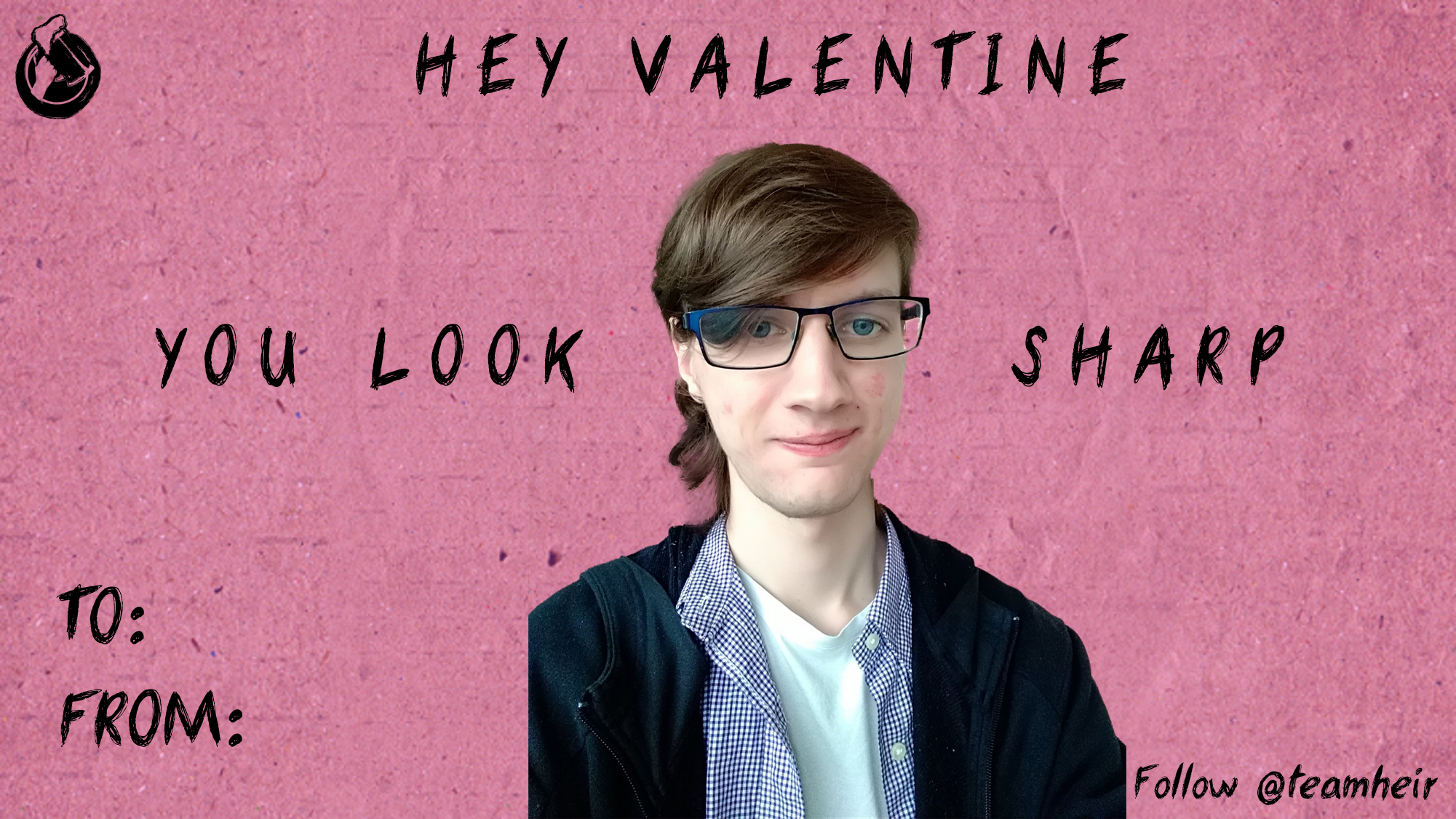 High Quality Sharp Valentine Blank Meme Template