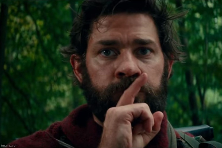 A quiet place | image tagged in a quiet place | made w/ Imgflip meme maker