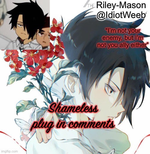 Ray temp | Shameless plug in comments | image tagged in ray temp | made w/ Imgflip meme maker