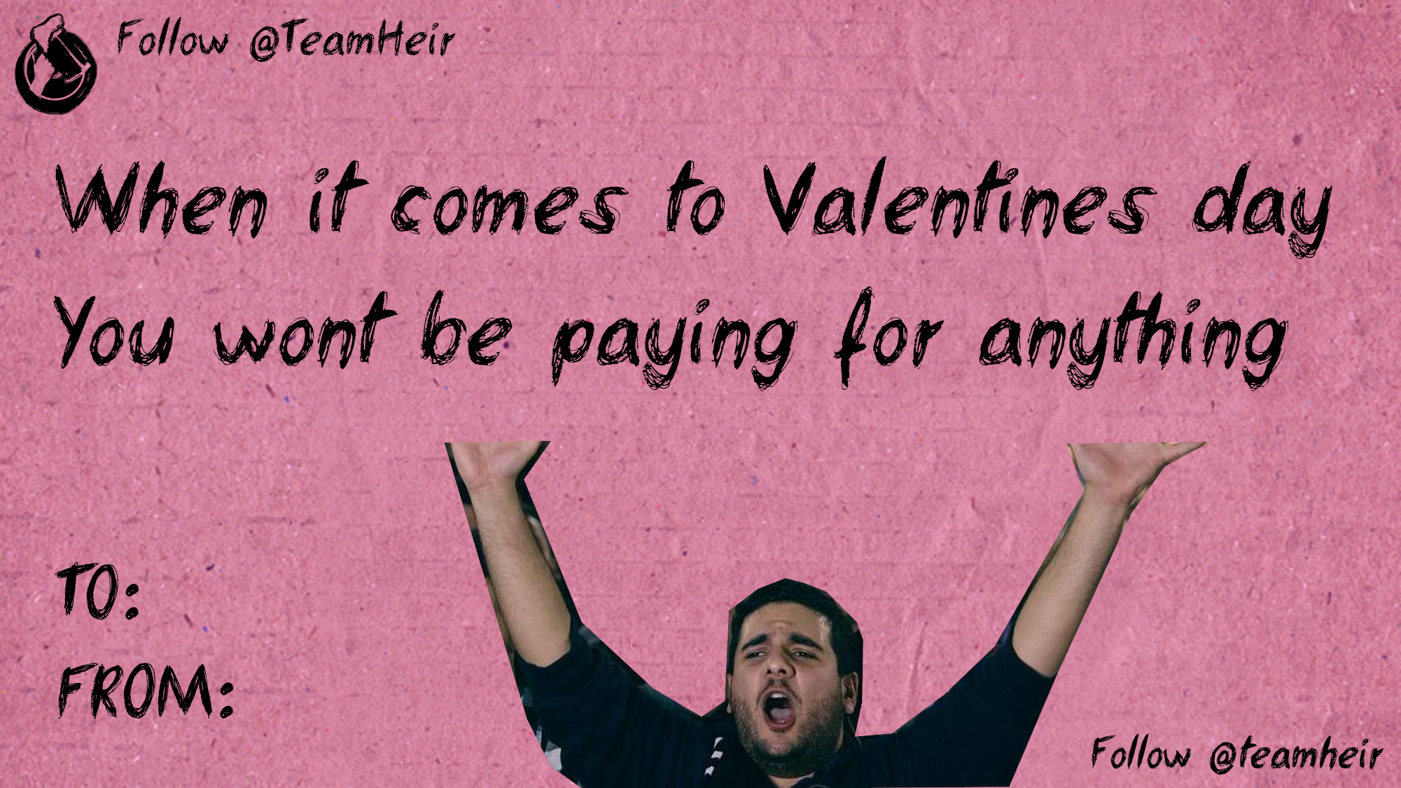 High Quality Blur Valentine Blank Meme Template