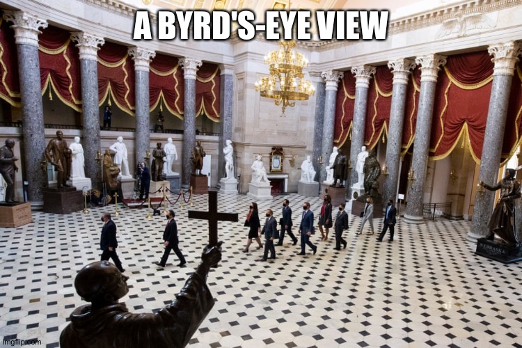 Colour blind photography | A BYRD'S-EYE VIEW | image tagged in joe biden,senate,impeachment,donald trump,kkk,white house | made w/ Imgflip meme maker